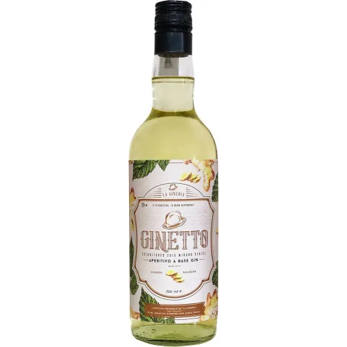 Aperitiflikör Ginetto Rhabarber und Ingwer