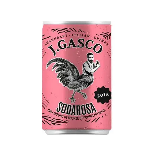 24 x Sodarosa Evia J.Gasco Tin Can